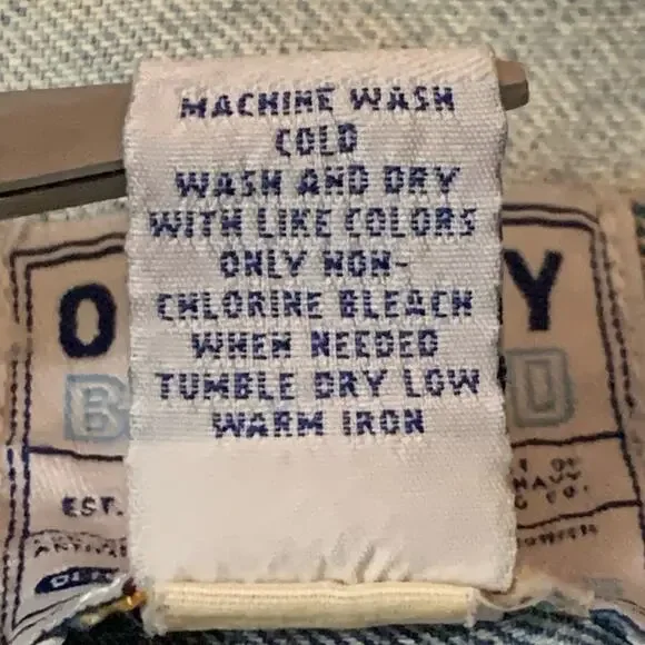 OLD NAVY Boys Lightly Distressed Denim Jean Jacket Trucker Long Sleeve XL Unisex - Picture 3 of 10